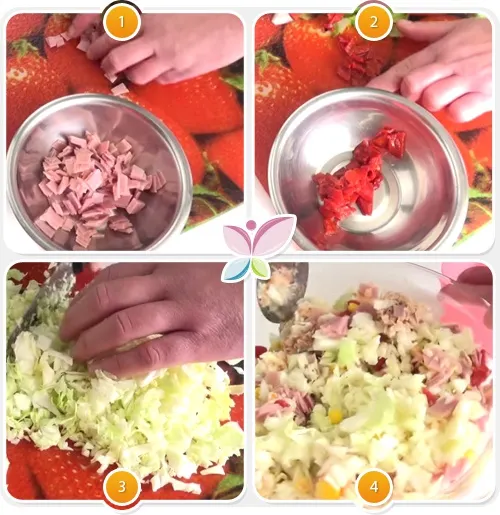 Receta de sandwiches animados - Paso 1 al 4