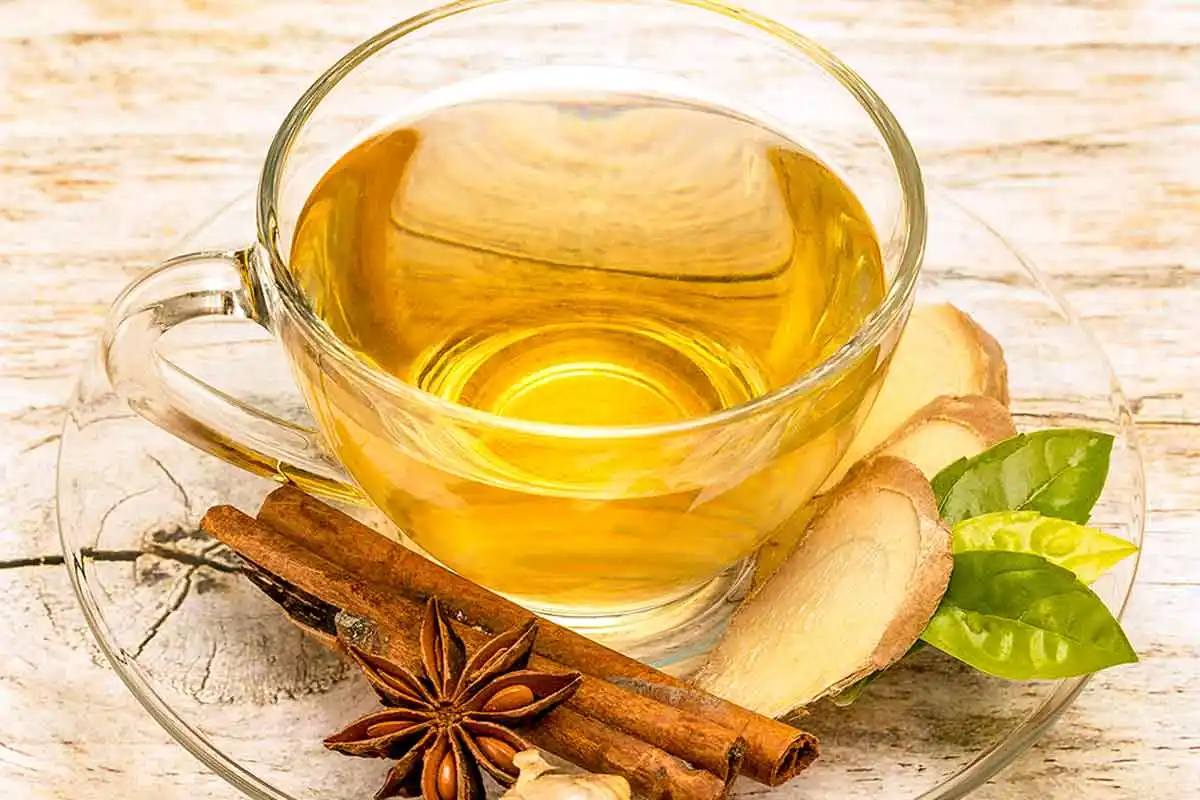 Té de mejorana y anís.