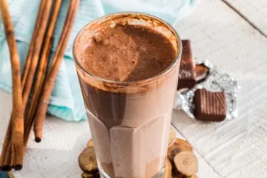 Batido de chocolate y mantequilla de cacahuete