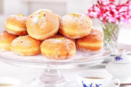 bombas crema pastelera