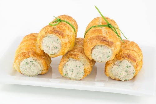 Cannolis rellenos salados