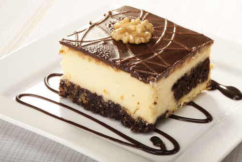 Cheesecake de caramelo y chocolate