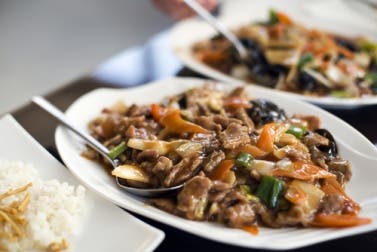 Chop suey de pollo y verduras