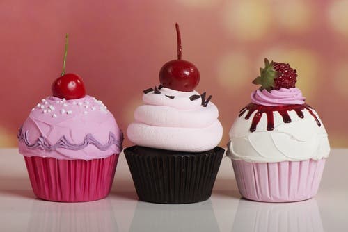 Cupcakes con glaseado real