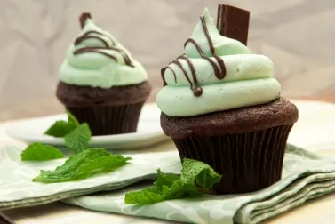 Cupcakes de menta