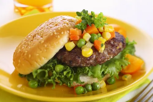 hamburguesa frijoles