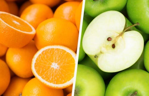 Naranjas y manzana