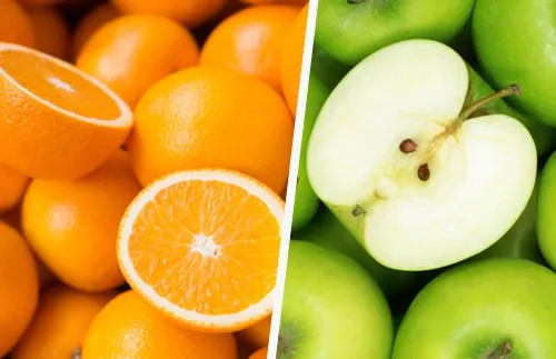 Naranjas y manzana