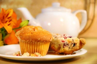 Muffins de naranja y arándanos
