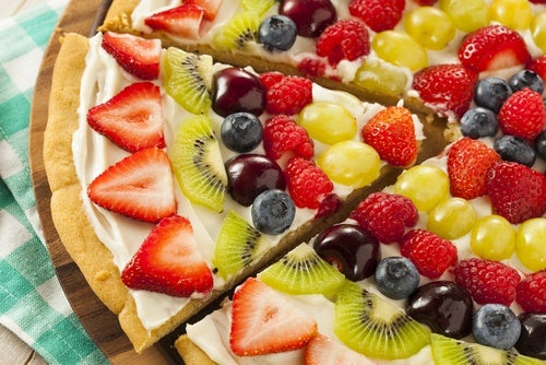 Pizza de frutas