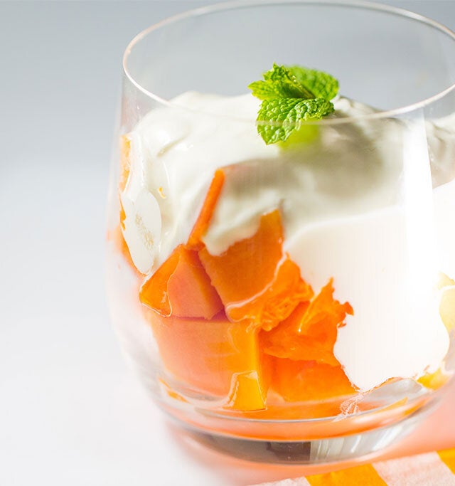 El postre más saludable para tu yogur papaya - Mejor Salud