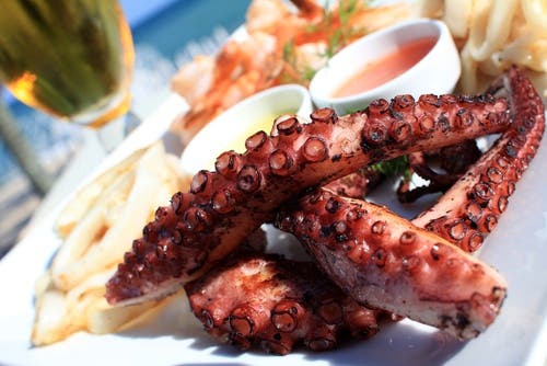 Carpaccio de pulpo