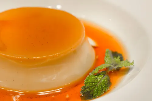Postre en un plato