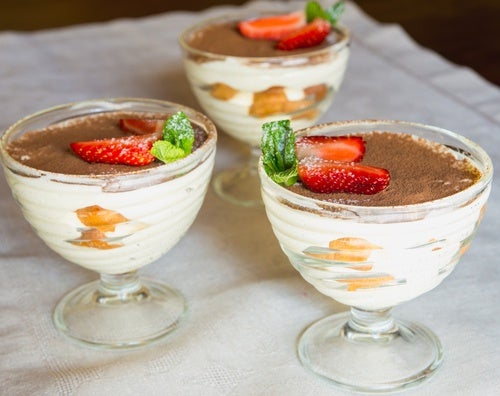 Tiramisú de fresa