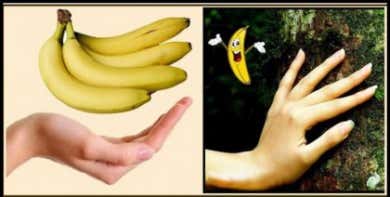 Parecido entre plátanos y mano