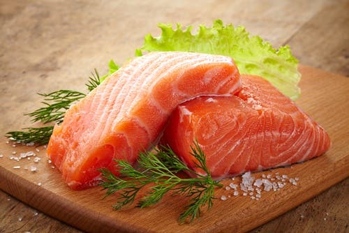 Rodajas de salmón