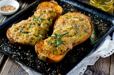 Calabacines rellenos de carne