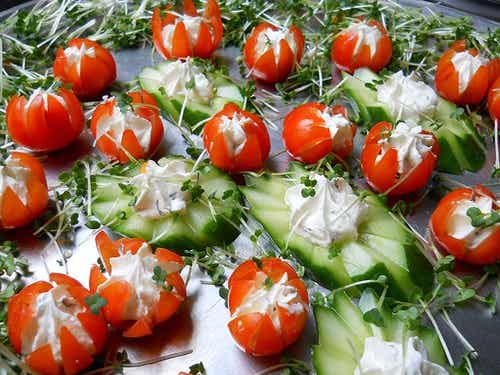 Canapés de tomate