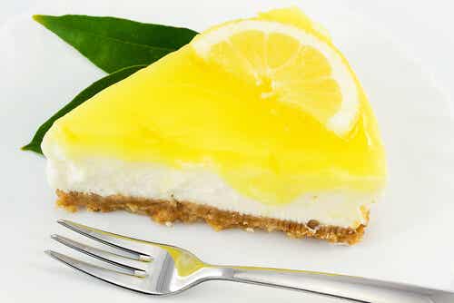 Mousse de cheesecake de limón
