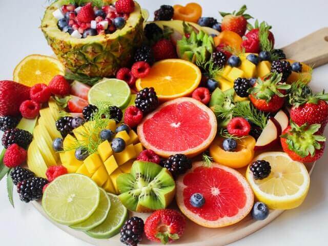 fruits tropicaux.