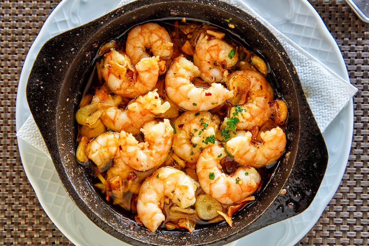 Gambas al ajillo tradicionales