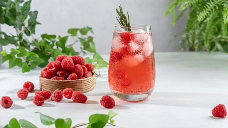 Jugo de frambuesa