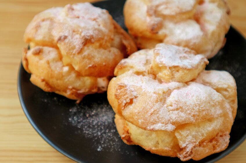 Receta de hojaldre con crema pastelera