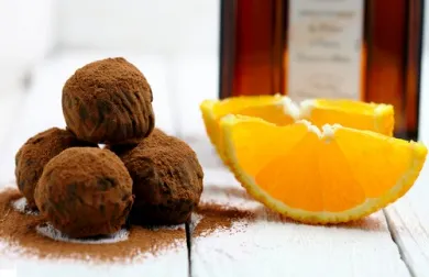 Trufas de naranja