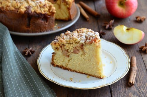 Apfelkuchen o torta alemana de manzana