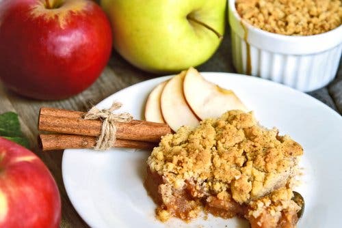 Apfelkuchen o torta de manzana.