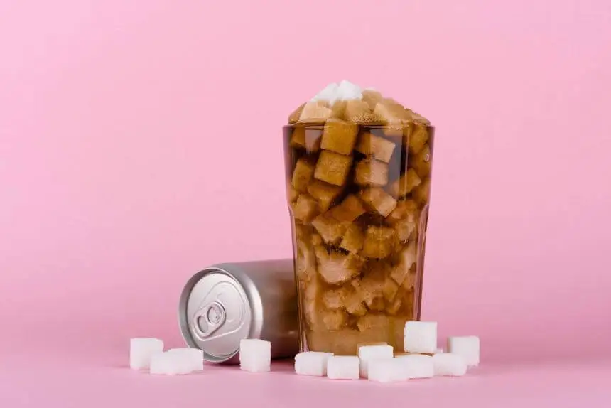 Cocacola llena de azucarillos