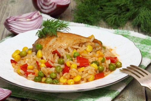 Pollo a la jardinera