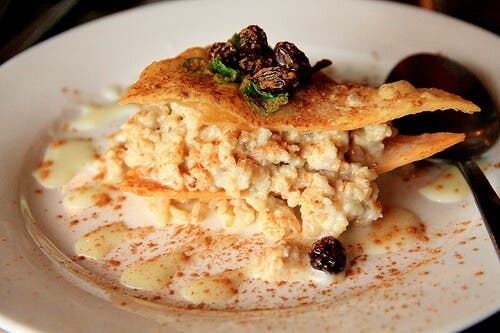 Tarta de arroz con leche