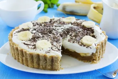 Tarta de banana y crema