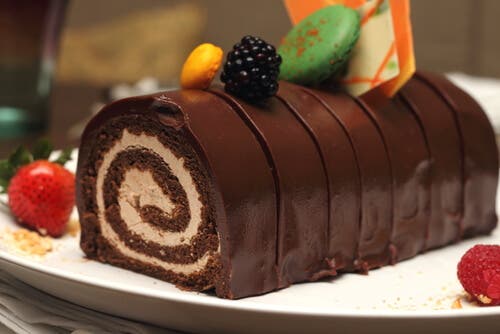 Tronco de tiramisú