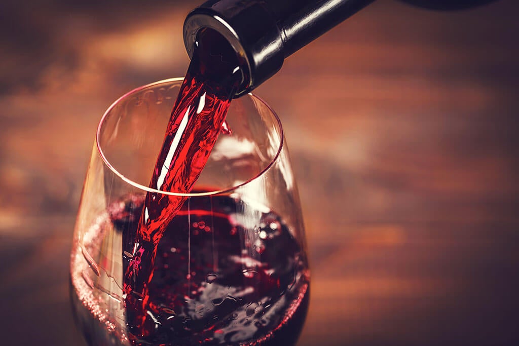 Verre de vin pour réduire le cholestérol HDL.