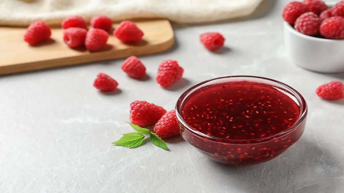 Vinagreta con frutos rojos.