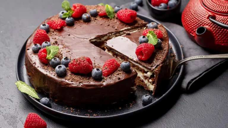 Tarta de crema de chocolate