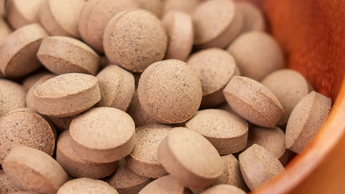 Cápsulas de levadura de cerveza.