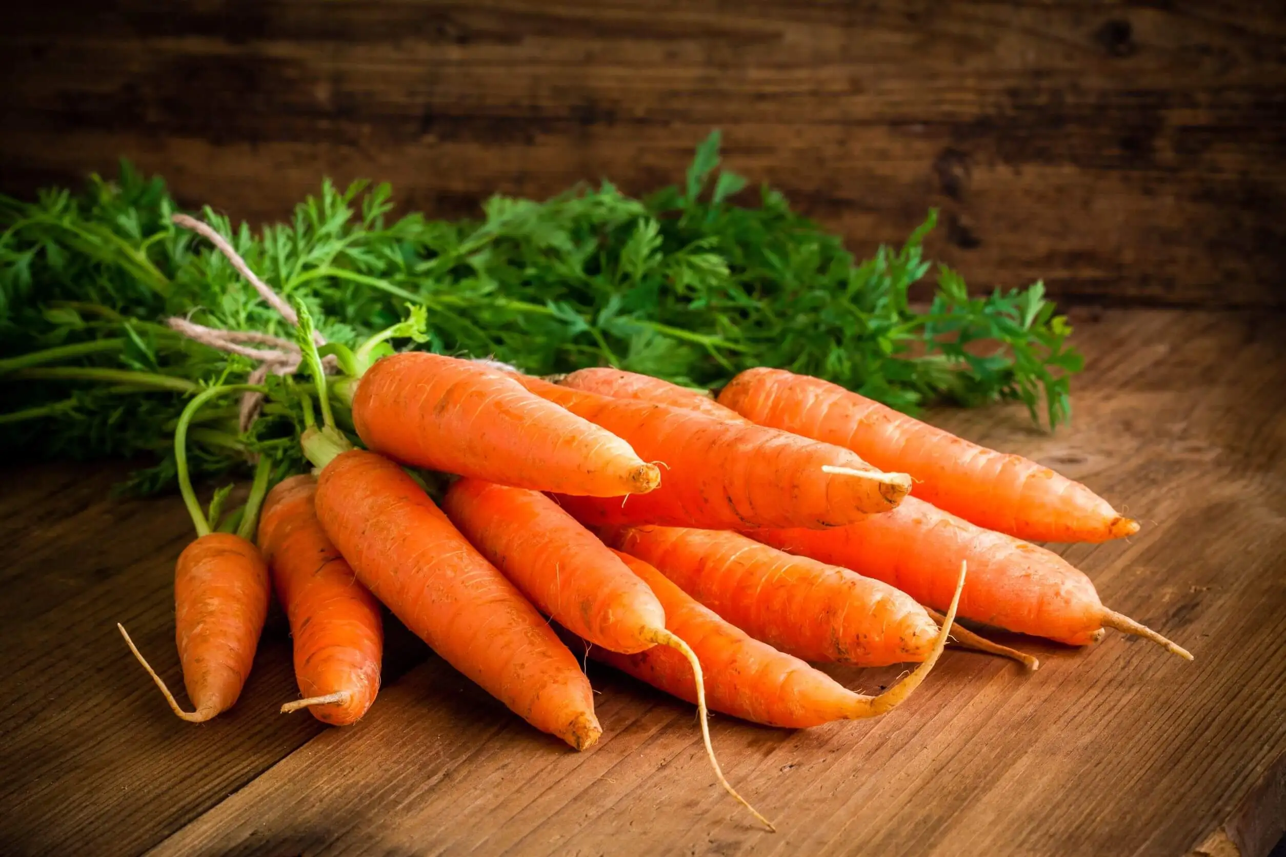 Zanahorias con betacarotenos.