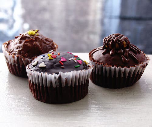 Cupcakes con masa de cookies