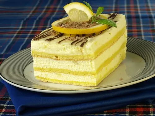 Tarta de mascarpone de limón