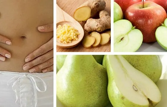 ¿Indigestión? Combátela con zumo de manzana, pera y jengibre