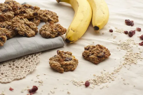 Galletas de plátano y avena