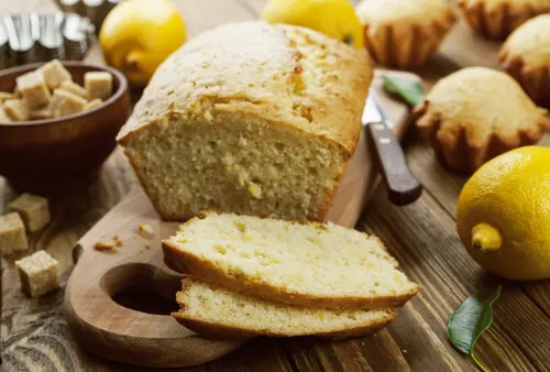 Bizcocho de queso crema y limón