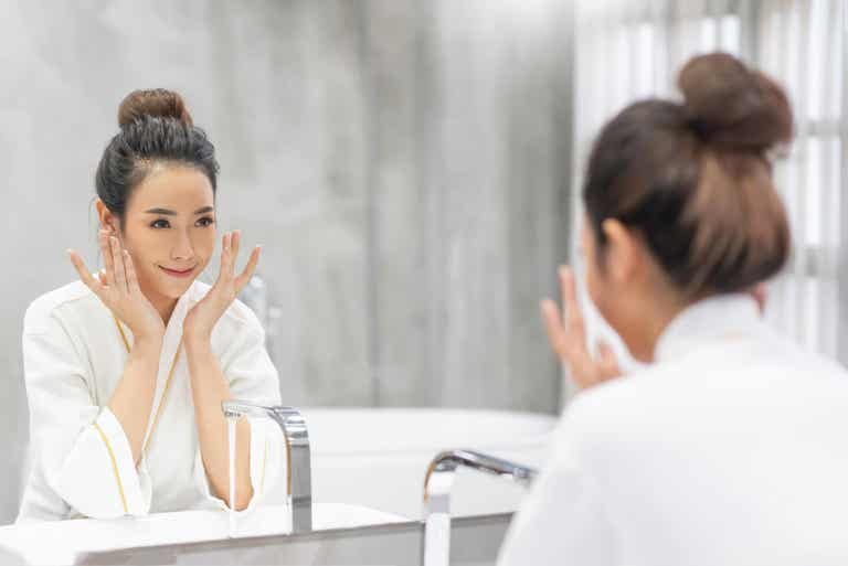 Pele radiante durante a gravidez.