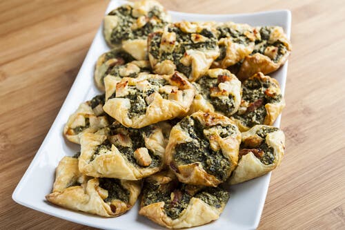 Empanadillas de espinacas y queso
