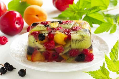la gelatina de frutas