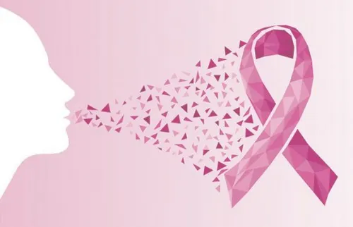 Lazo rosa contra el cáncer de mama