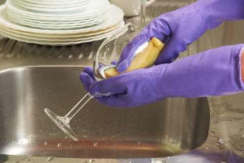 Conservar los guantes de la cocina